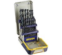 IRWIN Tools Black Oxide Metal Index Drill Bit Set with Case, 29-Piece (3018004)
