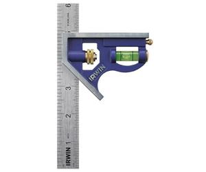 IRWIN Tools Combination Square, Metal-Body, 6-Inch (1794468), Blue