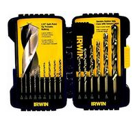 Irwin Industrial Tools 314018 Black Oxide Drill Bit Set, 18-Piece