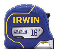 Irwin Tools IRWIN Strait-LINE Tape Measure, 16 ft, Includes Retraction Control, for All Your Measuring Needs (IWHT39391S)