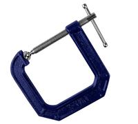 IRWIN Tools Quick-Grip 100 Series Deep Throat C-Clamp, 3-inch by 4 1/2-inch Throat (225134),Blue