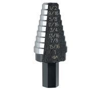 Irwin Tools Unibit #20 9/16-Inch to 1-Inch Step-Drill Bit, 1/2-Inch Shank (10220)