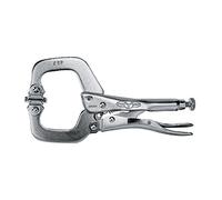IRWIN Tools Vise-Grip 18 The Original Locking C-Clamp with Swivel Pads (2” 50mm Clamping Gap)
