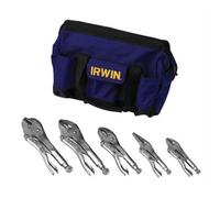 Irwin Vise-Grip 5-Piece Jaw Locking Piller Cutter Pliers Set In Bag