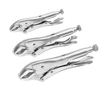 Irwin Vise-Grip Curved Jaw Locking Pliers Set of 3 (5CR/7CR/10CR)