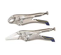 IRWIN Vise-Grip Linesman Locking Pliers, Fast Release (6-Inch) & Curved Jaw (5-Inch) Combo Pack (IRHT82571)
