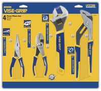IRWIN Vise-Grip Pliers & Wrench Set, 4-Piece (2078705), Blue