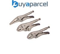 Vise-Grip Fast Release Locking Pliers Set with Plastic Handle T76KBT Steel Silver, Blue, Yellow Pack of 3