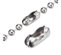 IRYNA 20 Pack Replacement Vertical Roman Roller Vertical Blind Ball Chain Cord Connectors, Stainless Steel Ball Chain Connector Clasps Fits 4.5mm Beaded Ball Chain