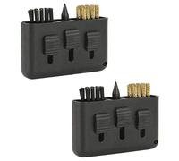 IRYNA 3 in 1 Golf Club Brush and Groove Cleaner Kit - Plastic Tool With 3 Hole Copper Brush - Accessories for Men (2 Pack)