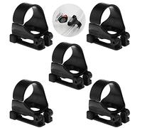IRYNA 5 Pack Black Snorkel Clip Universal Snorkel Holder Clip High Performance Air Tube Keeper Snorkel Retainer for Scuba Diving Snorkeling Equipment (25mm)