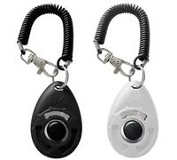 IRYNA Dog Clicker 2 Pack Clickers for Dog Training, Dog Clicker Training with Wrist Strap, Puppy Clicker Training Kit, Dog Training Clickers, Pet Clicker Pet Trainer