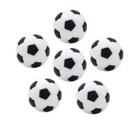 IRYNA Table Soccer Foosballs Replacements 32mm Mini Football Black and White Official Tabletop Soccer Balls Game(6 Pieces)