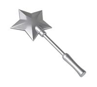 Iryreafer Magical Tap to Pay Wand 3D Printed Star Contactless Payment Wand Funny Holder Novelty Gift for Raves Parties Pranks Silver
