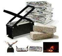IRYZE Black Log Briquette Maker Eco Friendly Paper Brick Fire Block Recycling Press