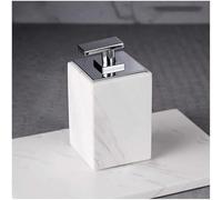 IRYZE Lotion Bottle Soap Dispenser Liquid Dispenser Natural White Marble Soap Dispenser, Square Dispenser Pump For Home Hotel Bathroom，Bath Accessory Lotion Dispensers Shower Dispenser