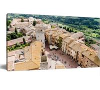 Is A Medieval Town Tuscany Wall Art Canvas Prints Painting Nature Pictures Unframed Landscape Paintings Canvas Wall Art Vintage For Living Room Bedroom Kitchen Home And Office Wall Decor 12x16 Inch