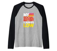 is Always Low Introvert Humor Raglan Baseball Tee