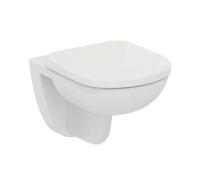 Ideal Standard Tempo Toilet seat, Durable Wrapover seat in D-Shape, Suitable for Compact Toilets - White (365x390x45 mm)
