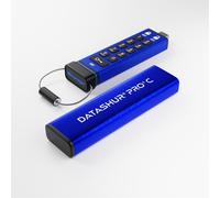 iStorage datAshur PRO+C 32GB | Secure USB Type-C Memory Stick | FIPS 140-3 Level 3 pending | PIN protected | Type C-A adapter included.
