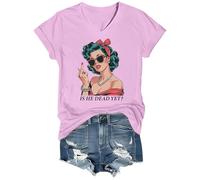 is He Dead Yet T Shirt is He Dead Yet Shirt V-Neck