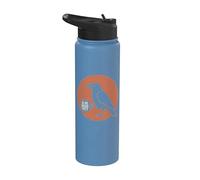 is He Vintage Dead Yet Tshirt Men Raven Bird Dark Humor Work Stainless Steel Insulated Water Bottle