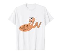 is It Apple Season Yet? Funny Worm Apple Farm Farmer Harvest T-Shirt