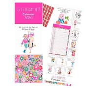 Is It Friday Yet? Calendar 2026 funny best friend Quotes Slim wall Calendar with FREE Organising Stickers Included