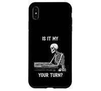 Is It My Turn Yet Funny Skeleton Design for Gamer Waiting Case for iPhone XS Max