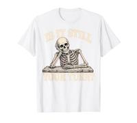 is It Still Your Turn Funny Skeleton Waiting Quote Meme Value Graphic T-Shirt, Men, White, M