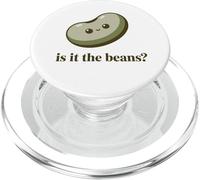 Is It The Beans? Powered By Beans Legume Love Vegan Humor PopSockets PopGrip for MagSafe