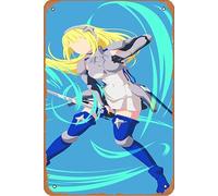 Is It Wrong To Try To Pick Up Girls In A Dungeon?, Aiz Wallenstein, Danmachi Anime Poster Home Wall Art Decoration Retro Metal Tin Sign 8x12 inch