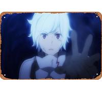 Is It Wrong To Try To Pick Up Girls In A Dungeon?, Bell Cranel, Danmachi Anime Poster Home Wall Art Decoration Retro Metal Tin Sign 8x12 inch