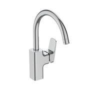 IS Kitchen Faucet Ceraplan 200Mm With Pipe Outlet Chrome