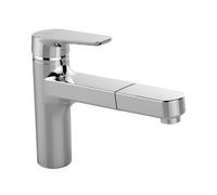 IS Kitchen Faucet Ceraplan III, With Pull-Out Spray, Spout 220Mm, Chrome