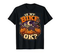 is My Bike OK? Skeleton Mountain Biker Halloween MTB Biking Value Graphic T-Shirt, Men, Black, M
