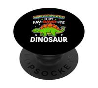 Is My Fav Rawr Ite Stegosaurus Dinosaur For Dino Lovers PopSockets Adhesive PopGrip
