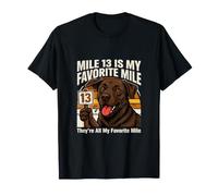 is My Favorite Mile Funny Runner Dog T-Shirt