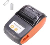 is NOT Compatible with iPhone iOS/IPAD/MAC,ONLY FIT Android/Windows,Bluetooth Thermal Receipt Printer 58mm,Wireless Portable mini Pocket Bill Ticket pos Printer for Small Business,（Orange Color)