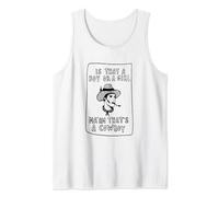 Is That A Boy Or A Girl Ma'Am That's A Cowboy Funny Tank Top