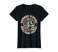 is that Smutt Books Probably Reading Something Unholy T-Shirt, Women, Black, X-Large