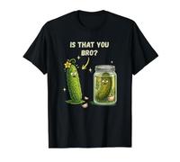 is that You Bro Funny Pickle Cucumber Meme Graphic Value Graphic T-Shirt, Men, Black, M