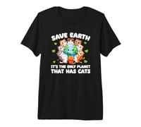 is The Only Planet with Cats Earth Day Premium T-Shirt