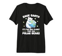 is The Only Planet with Polar Bears Earth Day Premium T-Shirt