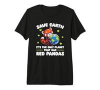 is The Only Planet with Red Pandas Earth Day Premium T-Shirt
