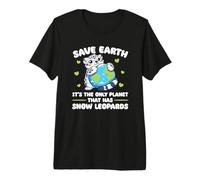 is The Only Planet with Snow Leopards Earth Day Premium T-Shirt