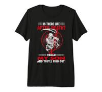 is There Life After Death Touch My Son Dad Fathers Day Premium T-Shirt