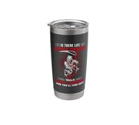 is There Life After Death Touch My Son Dad Fathers Day Stainless Steel Insulated Tumbler