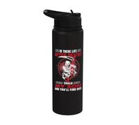 is There Life After Death Touch My Son Dad Fathers Day Stainless Steel Insulated Water Bottle