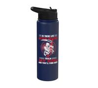 is There Life After Death Touch My Son Dad Fathers Day Stainless Steel Insulated Water Bottle